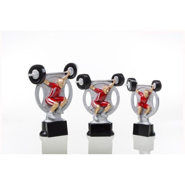 Resinfigur Gewichtheben 180mm