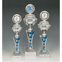 5er Pokalserie "Ysenburg" 380 - 470 mm silber-blau