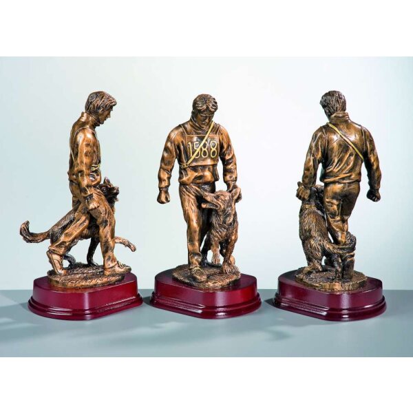 Resinfigur Hundeführer 290mm