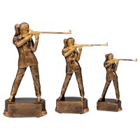 Resinfigur Gewehr-Schützin