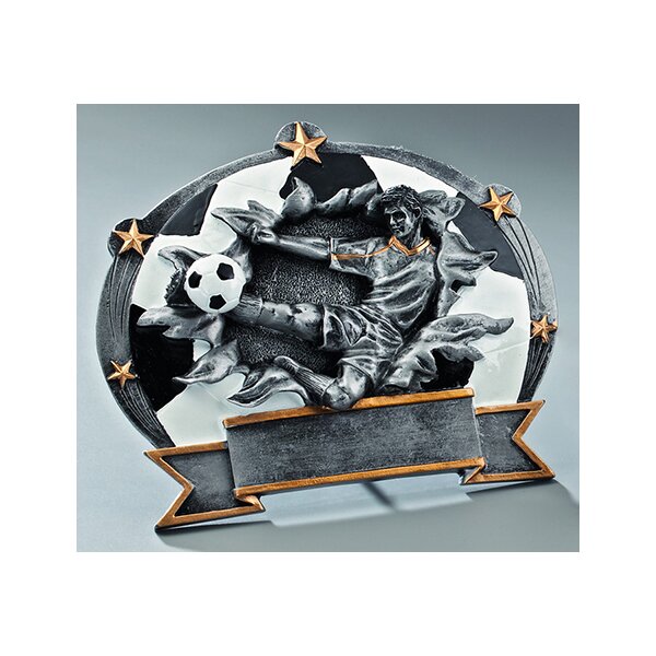 Resinplakette "Fußball" zum Hängen und stellen