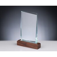 Glas-Holz Award 210 mm, Stärke 15 mm mit Lasergravur