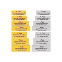 Pokalschild selbstklebend inkl. Gravur