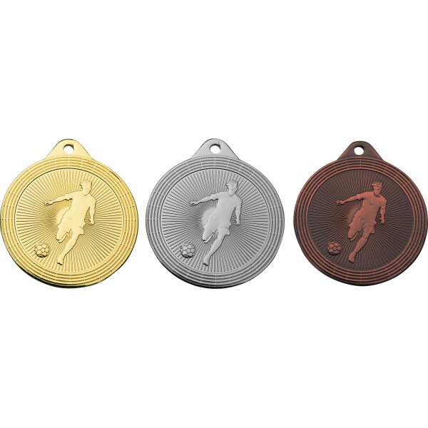 Fußball-Medaille, Ø 5 cm, 31g