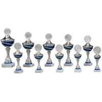Pokal "Nikita" silber/blau
